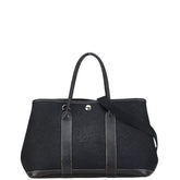 エルメス ガーデンパーティTPM ハンドバッグ ショルダーバッグ 2WAY ブラック トワルオフィシエ レザー レディース HERMES 【中古】